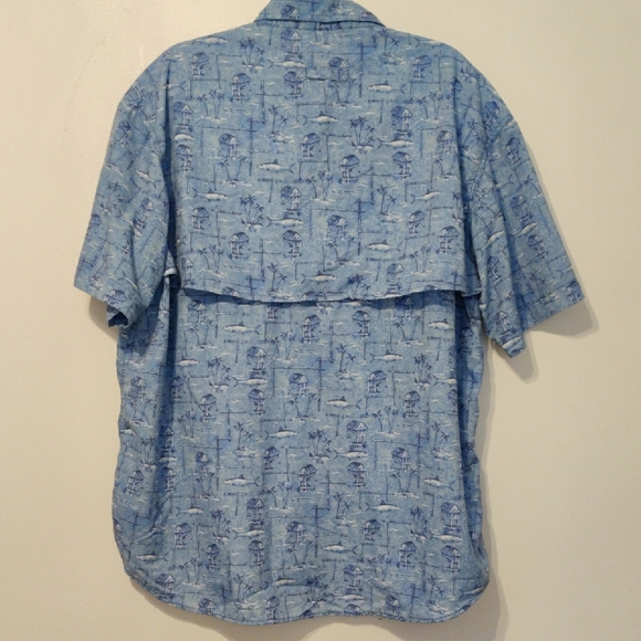 L.L. Bean Blue Casual Button Down Shirt - Picture 2 of 13